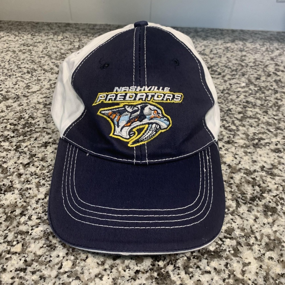 Nashville Predators Hat Cap Strap Back Mens Blue White NHL Hockey Mountain Dew